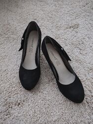 Чёрные женские туфли р. 36-37
