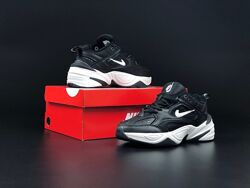 Кросівки чоловічі Nike M2k Tekno , чорний з білим , шкіра 41-45р