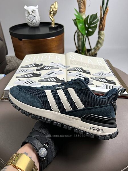 Кросівки чоловічі Adidas ZX Street сині з білим