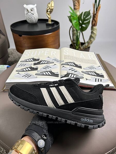 Кросівки чоловічі Adidas ZX Street чорні з білим