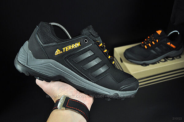 Зимние мужские кроссовки Adidas Terrex, черные, термо/флис