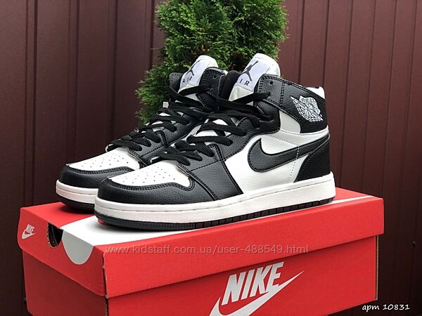 Кроссовки мужские Nike Air Jordan, белые с черным 40-44р