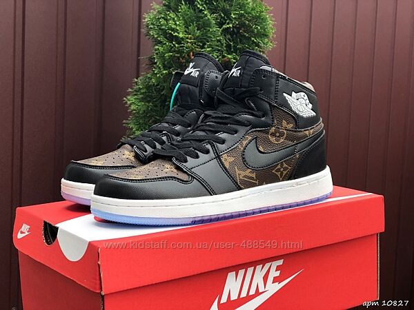 Кроссовки мужские Nike Air Jordan LV, черные с коричневым 40-44р