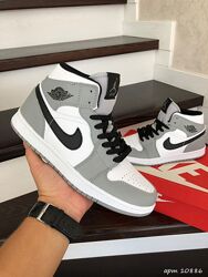 Кроссовки мужские Nike Air Jordan, белые с серым 41-46р
