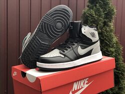Зимние кроссовки на меху Nike Air Jordan, черные с серым 36-41