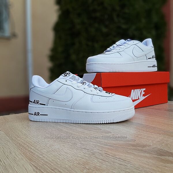 Кроссовки мужские Nike Force 1 Double Air Белые