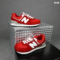 Кроссовки женские New Balance 574 красные