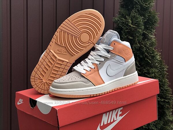 Кроссовки женские Nike Air Jordan, кожа, 36-41р