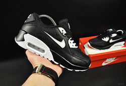 Кроссовки  Nike Air Max 90, черные с белым 36-41р