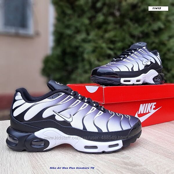 Кросівки чоловічі Nike Air Max Plus TN білі з чорним 
