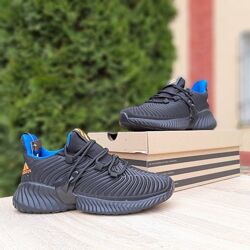 Кросівки чоловічі Adidas Alphabounce Instinct, чорні з синім