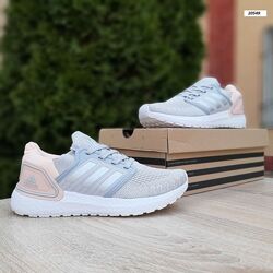 Кросівки жіночі Adidas Ultra Boost, сірі з розовим