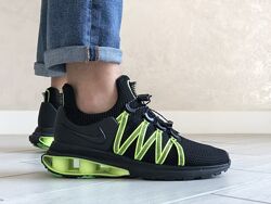Кросівки чоловічі Nike Shox Gravity , чорні з салатовим