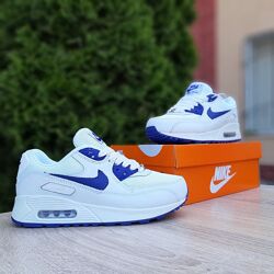 Кросівки жіночі Nike air max 90, білі з синім