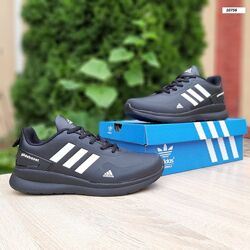 Кросівки чоловічі Adidas Glide Boost, чорні з білим