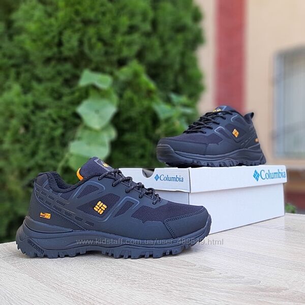 Зимові чоловічі кросівки Col1umbia Outdoor, чорні, термо, фліс