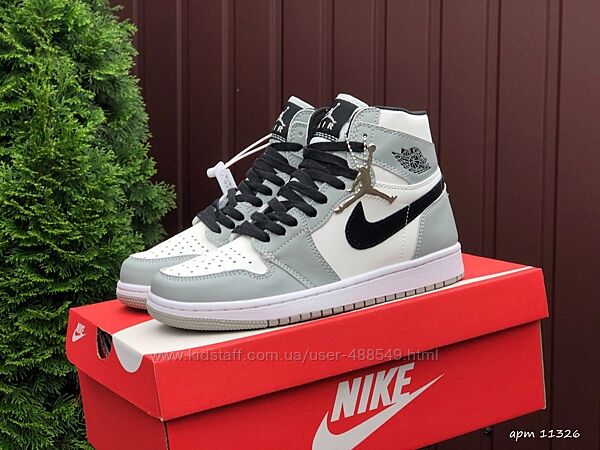Кросівки чоловічі Nike air Jordan 1 retro High OG , сірі 41-45р