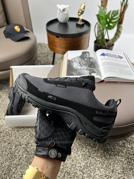 Зимові чоловічі кросівки термо Salomon Shelter Gore-Tex Grey