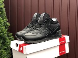 Зимові кросівки високі New Balance 574, чорні