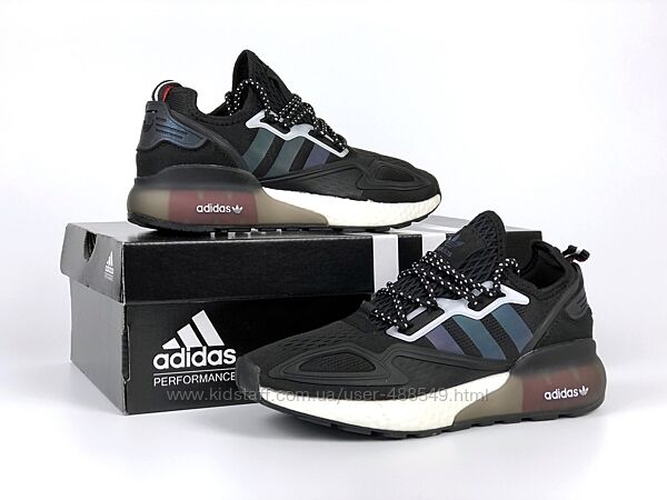 Кросівки жіночі Adidas Zx 2K Boost 2.0, чорні з білим