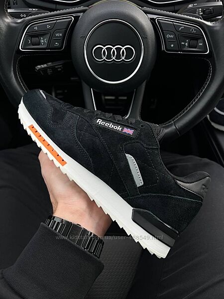 Кросівки чоловічі Reebok Classic Black, замш