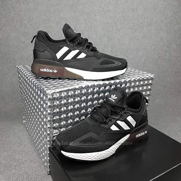 Кросівки чоловічі Adidas ZX 2K, чорні з білим