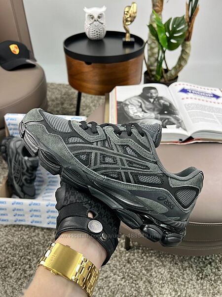 Кросівки чоловічі ASICS Gel-NYC Dark Grey, замша/текстиль