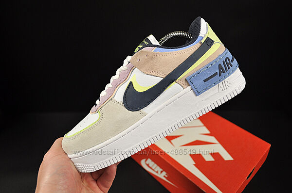 Кросівки жіночі Nike Air Force 1 Shadow , замш/шкіра