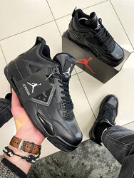 Кросівки чоловічі Nike Air Jordan Retro 4, чорні 