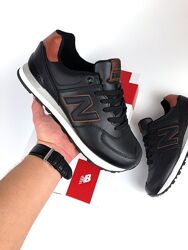 Кросівки чоловічі New Balance, чорні, шкіра