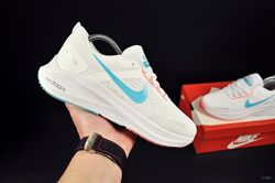 Кросівки жіночі Nike Zoom Flyknit Lunar 3, білі з бірюзою