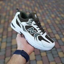 Кросівки жіночі New Balance 530 Running, білі з зеленим
