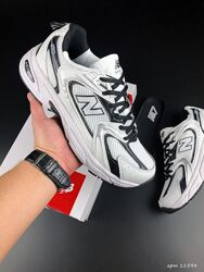 Кросівки чоловічі New Balance 530, білі з чорний