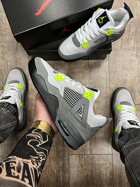 Кросівки чоловічі Nike Air Jordan 4 Retro gray