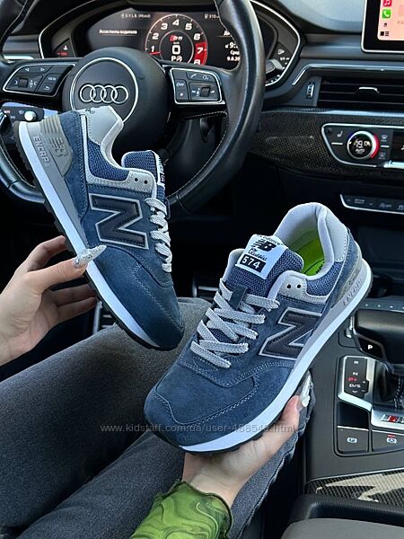 Кросівки жіночі New Balance 574 Premium blue navy