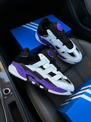 Кросівки чоловічі Adidas Niteball White/violet, шкіра
