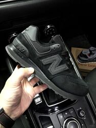 Кросівки New Balance 574 Premium black, натур. замша
