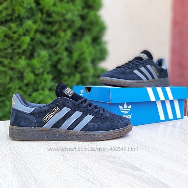 Кросівки чоловічі Adidas Spezial Black, замша