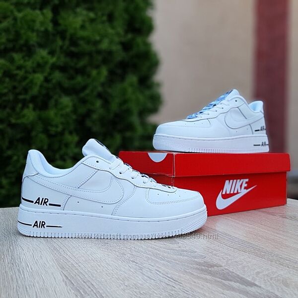 Кросівки чоловічі Nike Force 1 Double Air білі