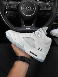 Кросівки чоловічі Nike Air Jordan 5 Retro White Silver Reflective