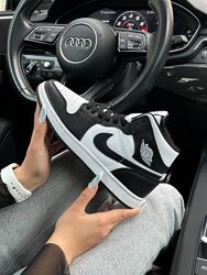 Кросівки Nike Air Jordan 1 Retro black white, 36-41р