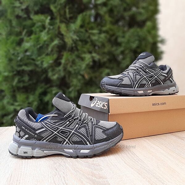 Зимові кросівки термо Asics Gel-kahana 8 чорні з білим