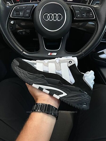 Кросівки чоловічі Adidas Niteball Black white