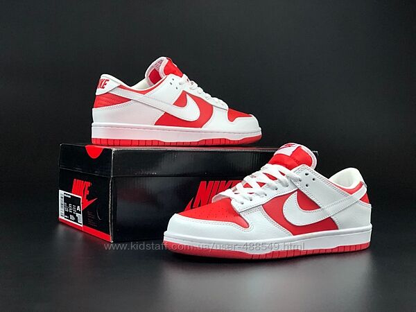 Кросівки чоловічі Nike SB Dunk white red
