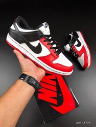 Кросівки чоловічі Nike SB Dunk white red black