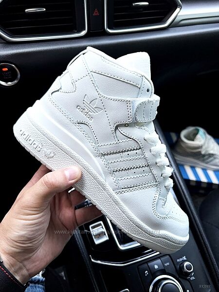 Кросівки жіночі Adidas Originals Forum 84 mid white, шкіра