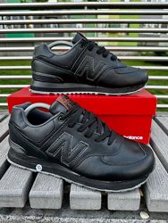 Кросівки чоловічі New Balance 574 Black, шкіра