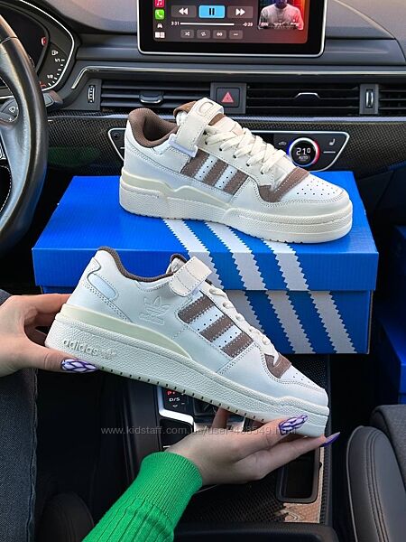 Кросівки жіночі Adidas Forum 84 Low Beige Brown шкіра