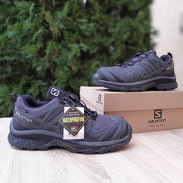 Зимові чоловічі Salomon XA Forces Gore-tex темно сірі