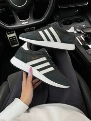 Зимові жіночі кросівки на флісі Adidas Originals Iniki fleece termo Grey 